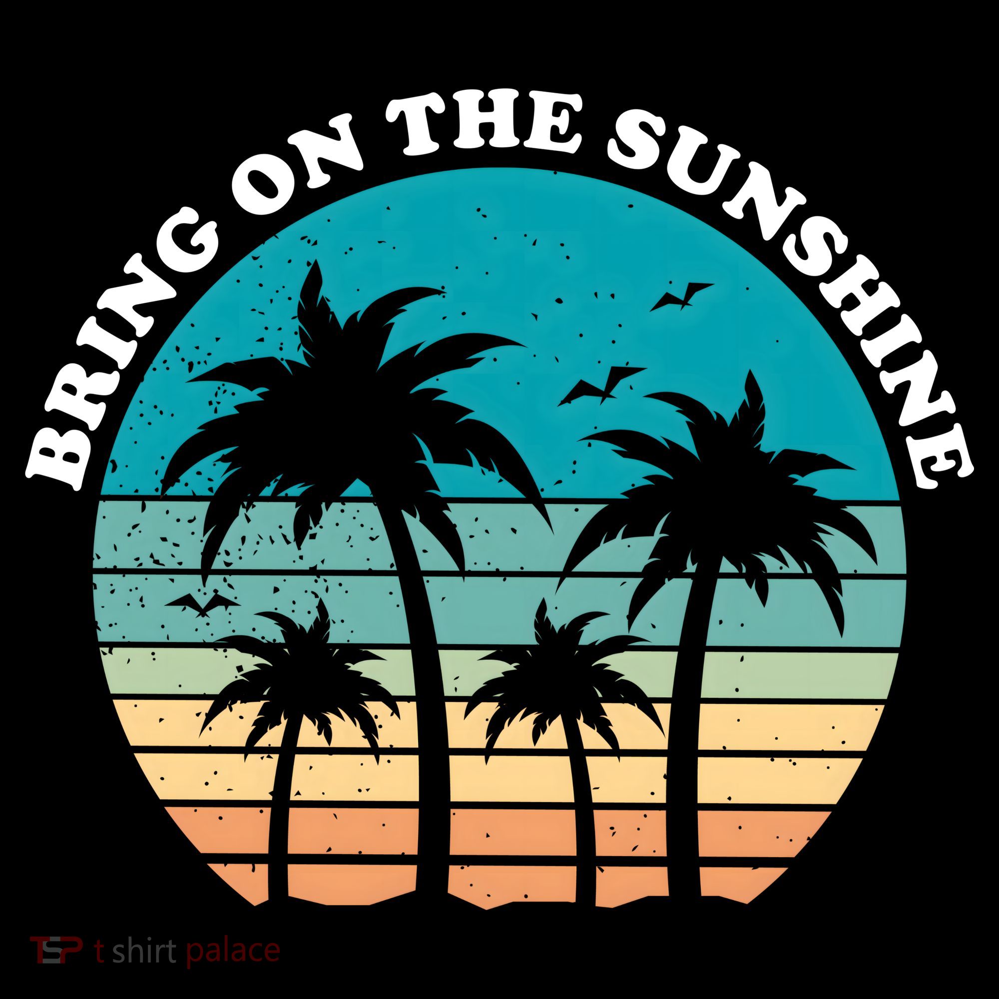 Bring On The Sunshine Retro Sunset Ornament