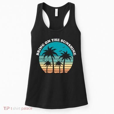 Bring On The Sunshine Retro Sunset Women's Tank Top