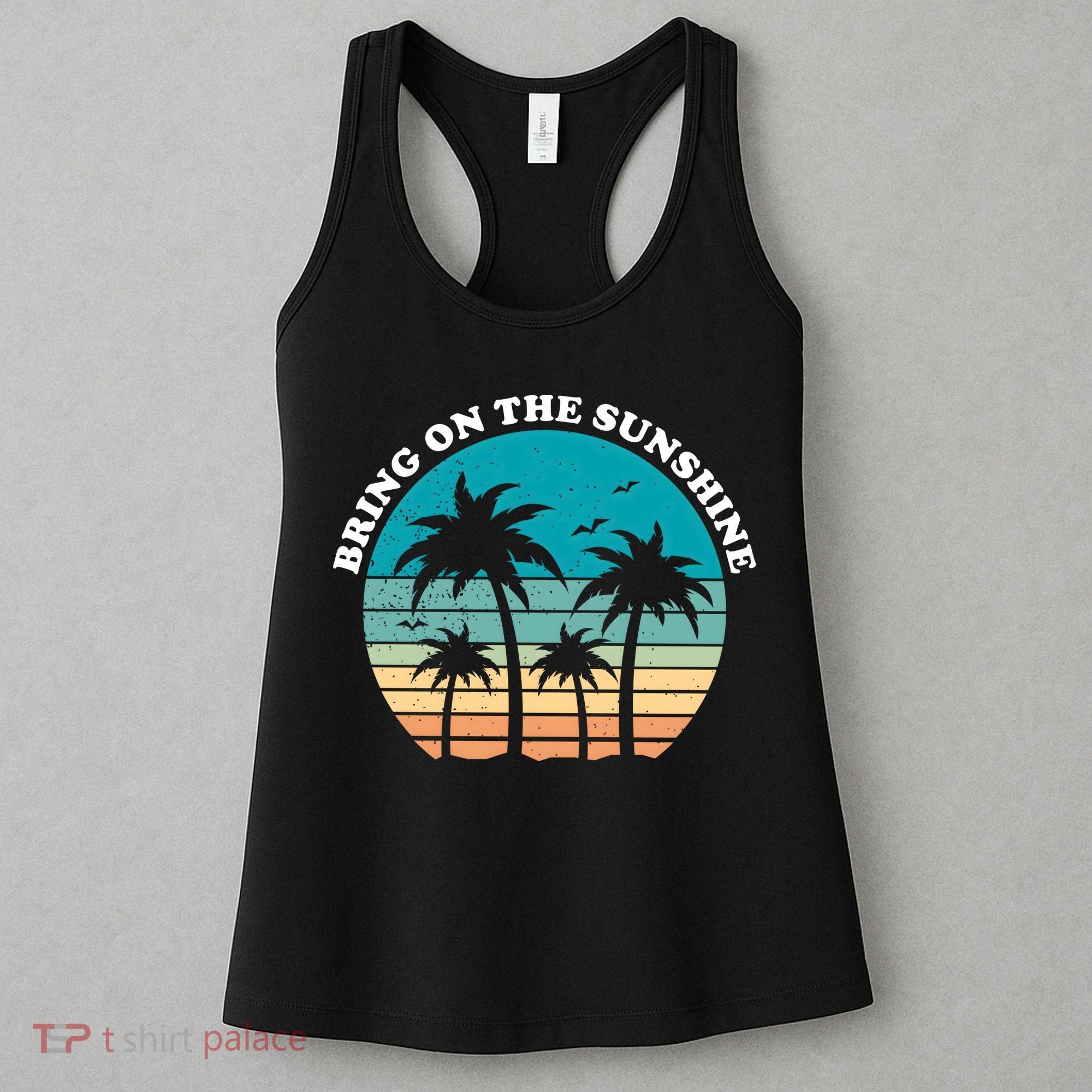 Bring On The Sunshine Retro Sunset Women's Tank Top