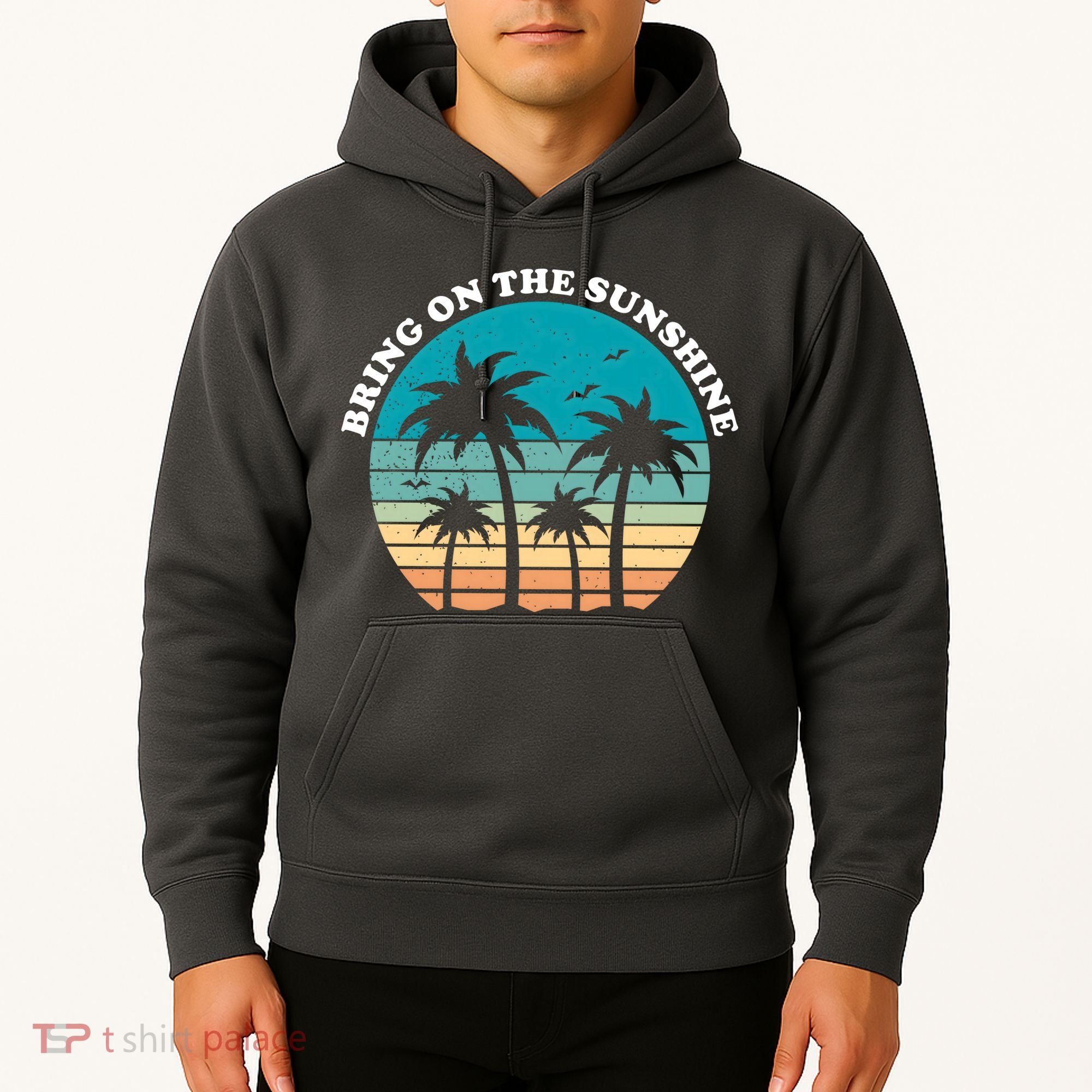 Bring On The Sunshine Retro Sunset Hoodie