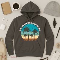 Bring On The Sunshine Retro Sunset Hoodie thumb 3