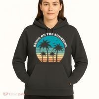 Bring On The Sunshine Retro Sunset Hoodie thumb 5