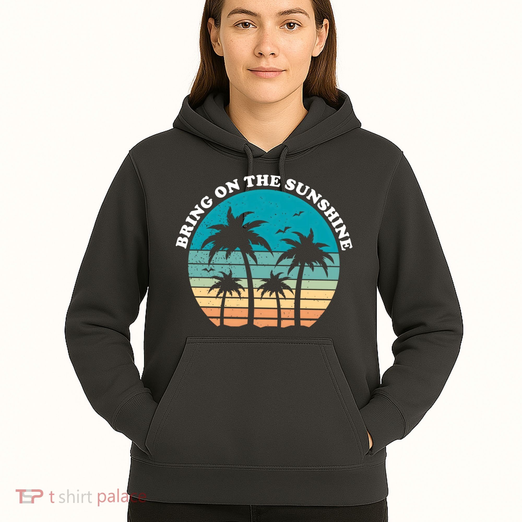 Bring On The Sunshine Retro Sunset Hoodie
