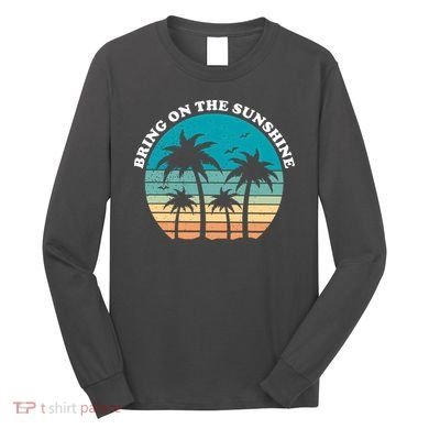 Bring On The Sunshine Retro Sunset Long Sleeve Shirt
