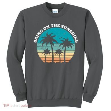 Bring On The Sunshine Retro Sunset Sweatshirt