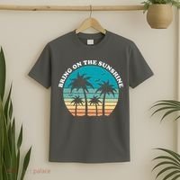 Bring On The Sunshine Retro Sunset T-Shirt thumb 2