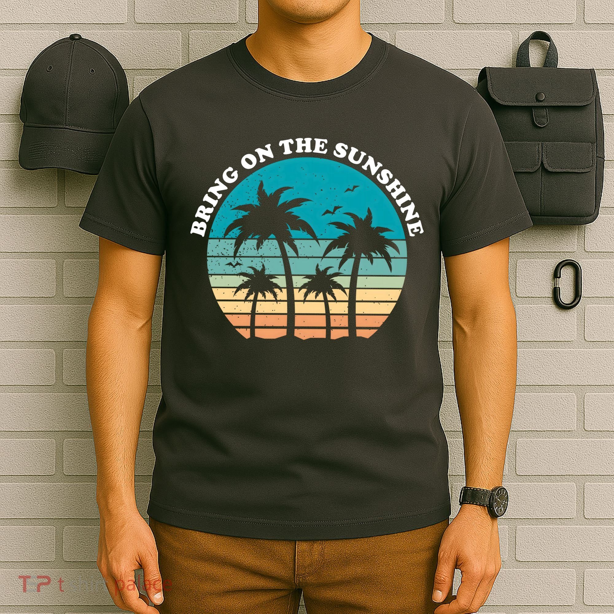 Bring On The Sunshine Retro Sunset T-Shirt