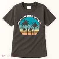 Bring On The Sunshine Retro Sunset Tall T-Shirt thumb 0