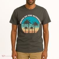Bring On The Sunshine Retro Sunset Tall T-Shirt thumb 2