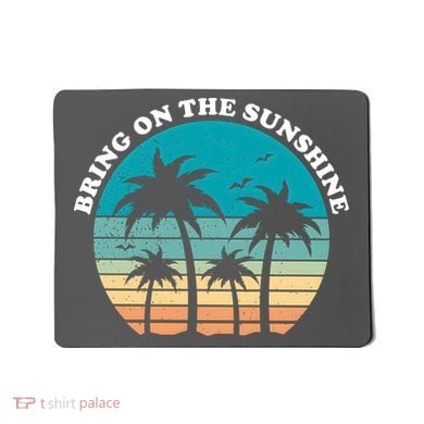 Bring On The Sunshine Retro Sunset Mousepad