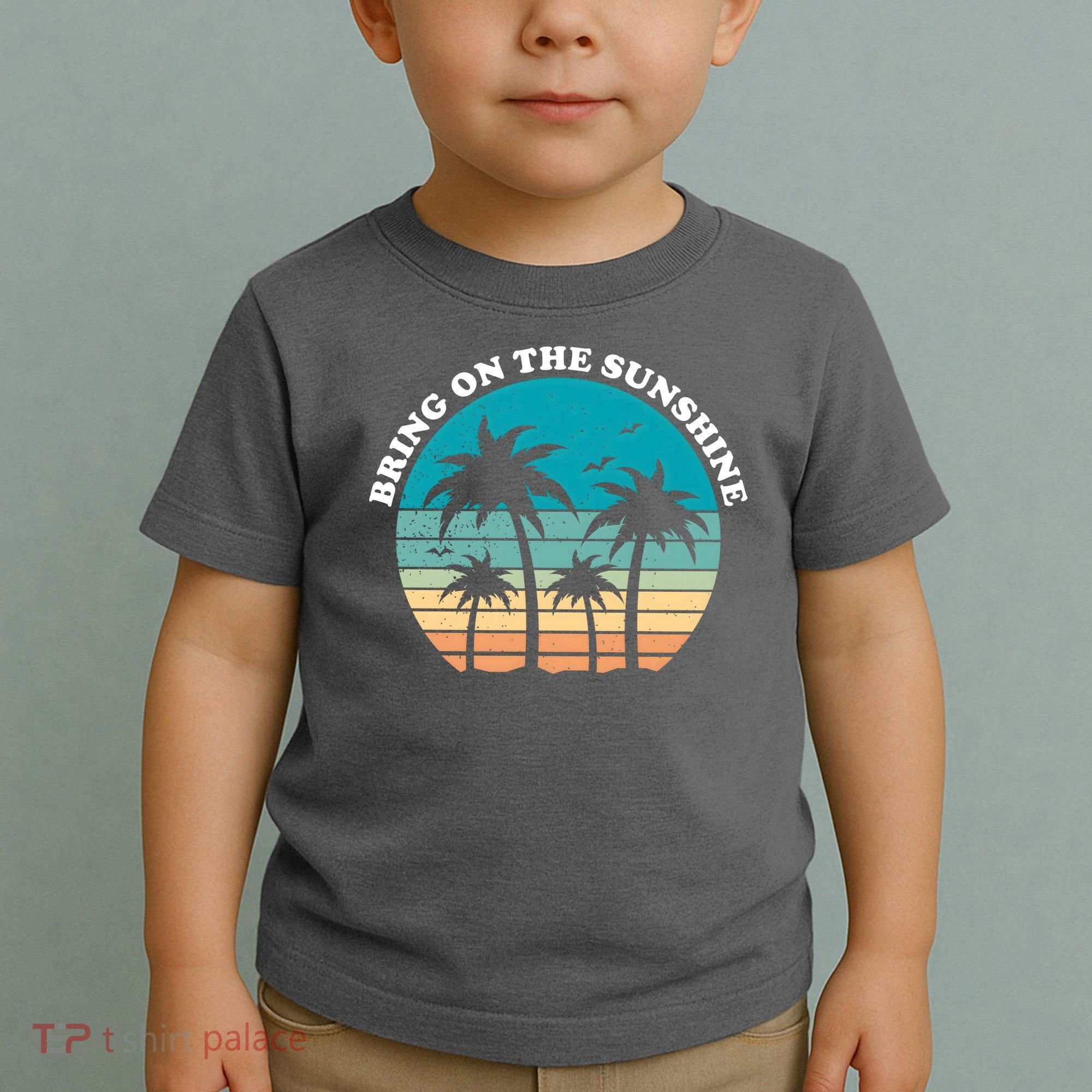 Bring On The Sunshine Retro Sunset Toddler T-Shirt