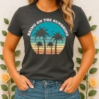 Bring On The Sunshine Retro Sunset Women's T-Shirt thumb 2