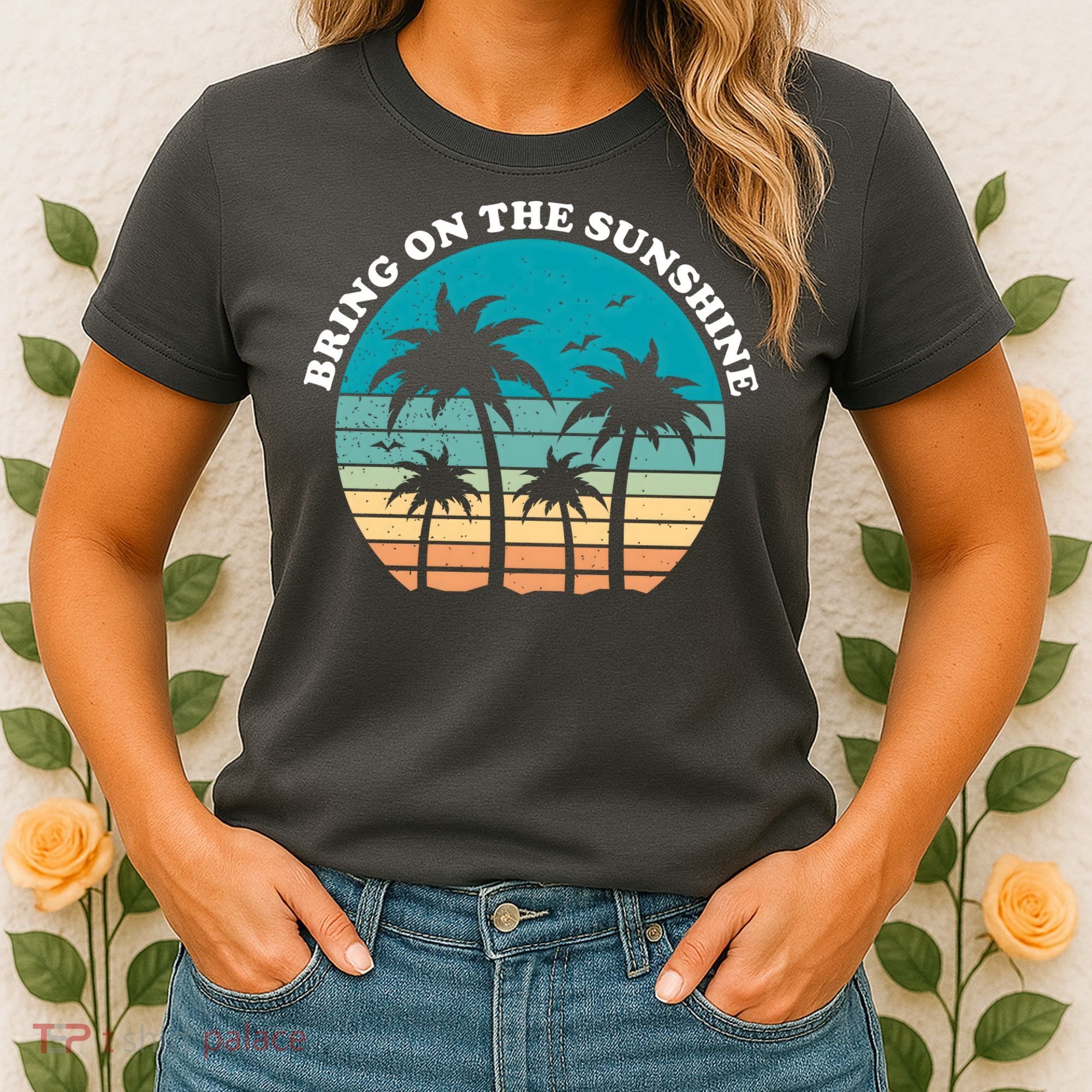 Bring On The Sunshine Retro Sunset Women's T-Shirt