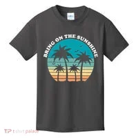 Bring On The Sunshine Retro Sunset Kids T-Shirt thumb 0