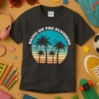 Bring On The Sunshine Retro Sunset Kids T-Shirt thumb 3