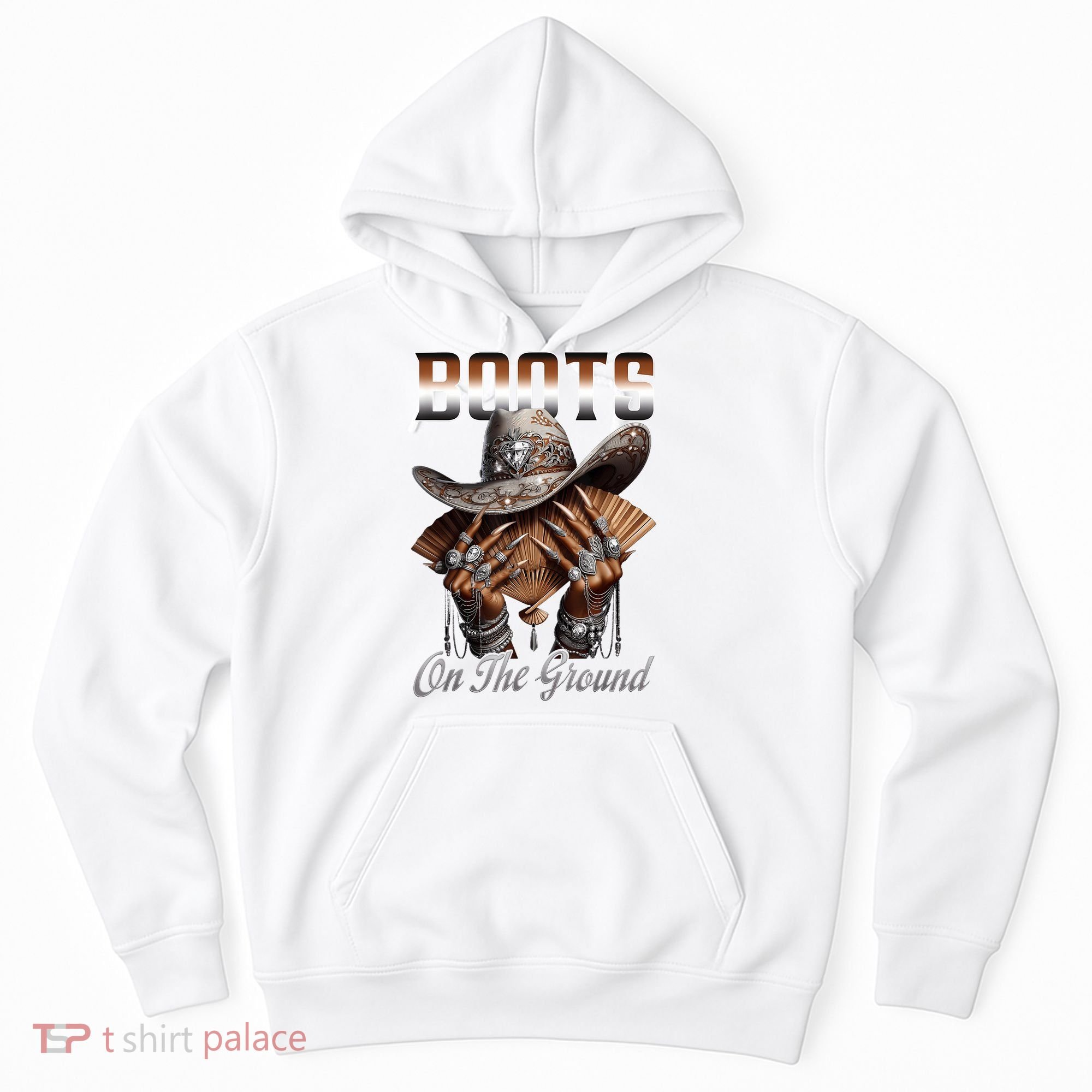 Boots On The Ground Boot Cowboy Western Cowgirl Linedance Hoodie