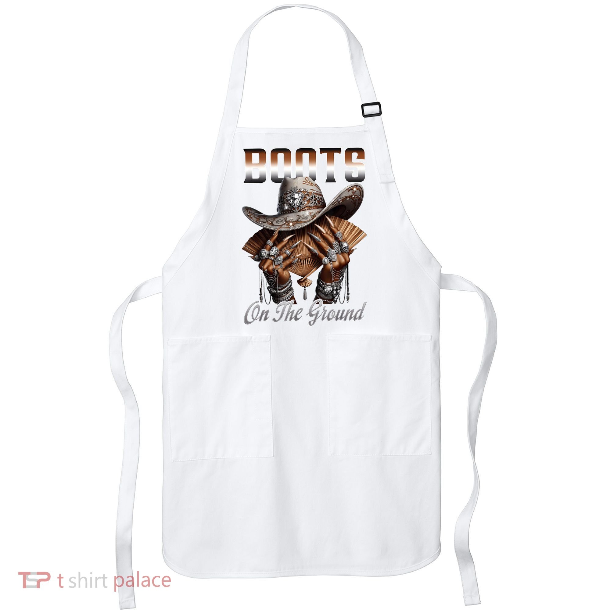Boots On The Ground Boot Cowboy Western Cowgirl Linedance Apron