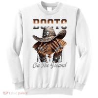 Boots On The Ground Boot Cowboy Western Cowgirl Linedance Sweatshirt thumb 0