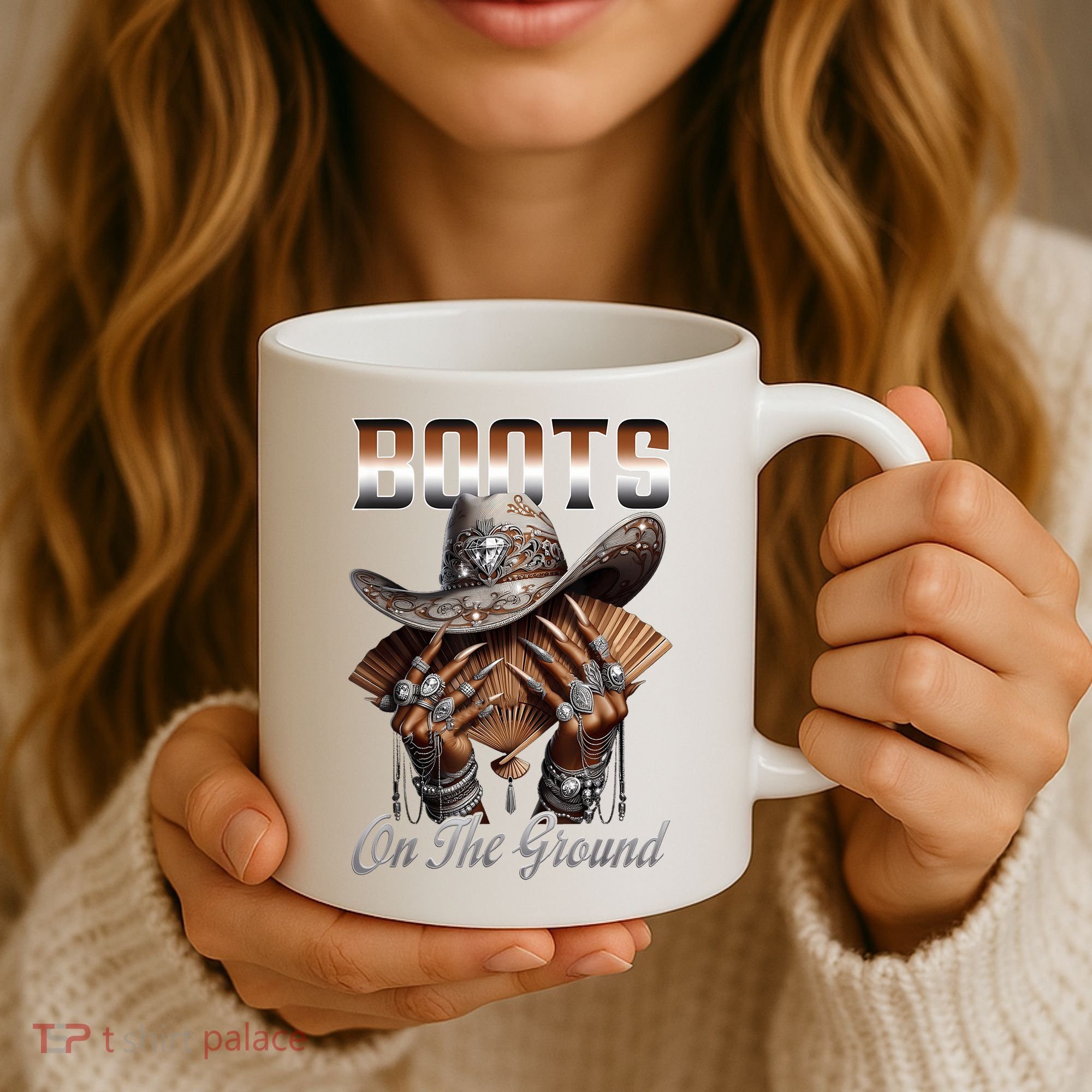 Boots On The Ground Boot Cowboy Western Cowgirl Linedance Coffee Mug