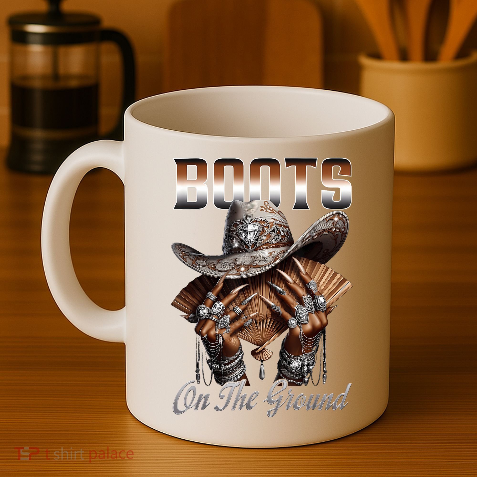 Boots On The Ground Boot Cowboy Western Cowgirl Linedance Coffee Mug