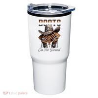 Boots On The Ground Boot Cowboy Western Cowgirl Linedance Tumbler thumb 0