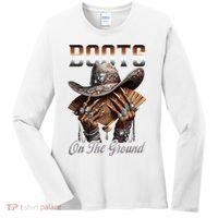 Boots On The Ground Boot Cowboy Western Cowgirl Linedance Women's Long Sleeve Shirt thumb 0