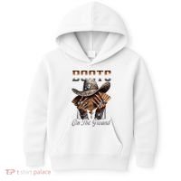 Boots On The Ground Boot Cowboy Western Cowgirl Linedance Kids Hoodie thumb 0