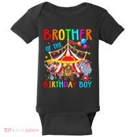 Brother Of The Birthday Carnival Circus Themed Bday Baby Bodysuit thumb 0
