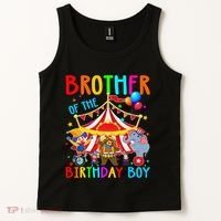 Brother Of The Birthday Carnival Circus Themed Bday Tank Top thumb 2
