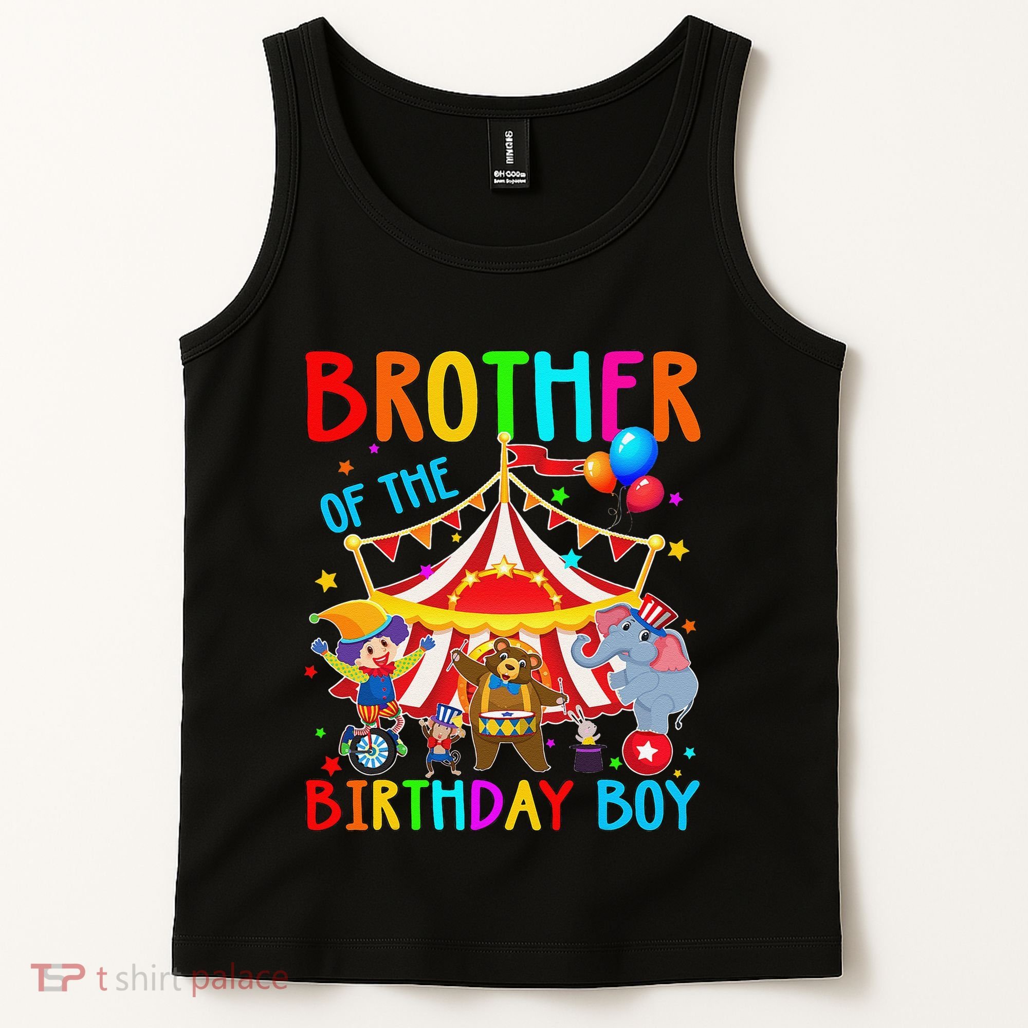 Brother Of The Birthday Carnival Circus Themed Bday Tank Top