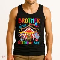 Brother Of The Birthday Carnival Circus Themed Bday Tank Top thumb 3