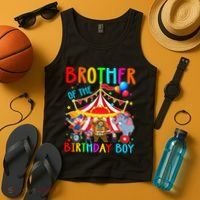 Brother Of The Birthday Carnival Circus Themed Bday Tank Top thumb 4