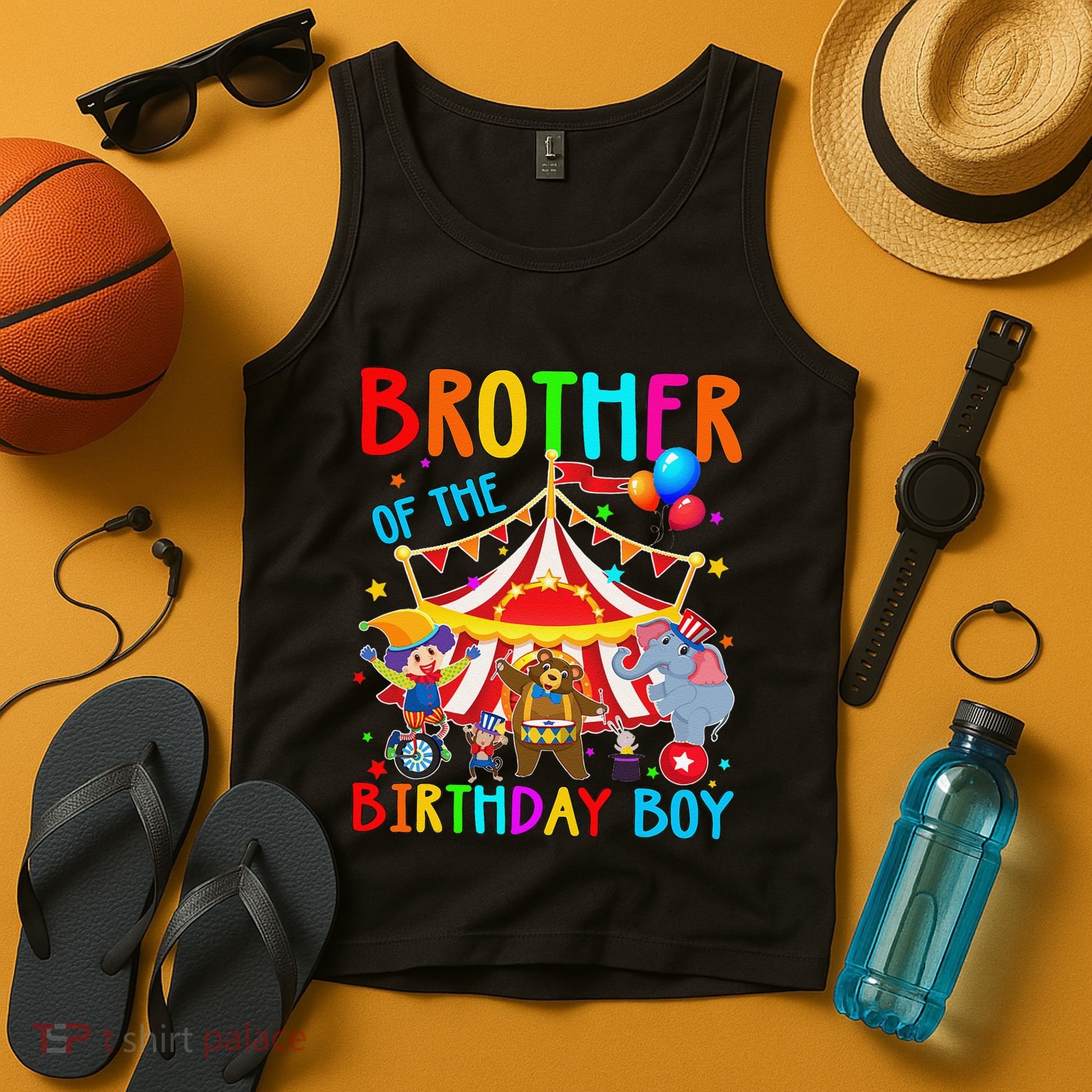 Brother Of The Birthday Carnival Circus Themed Bday Tank Top