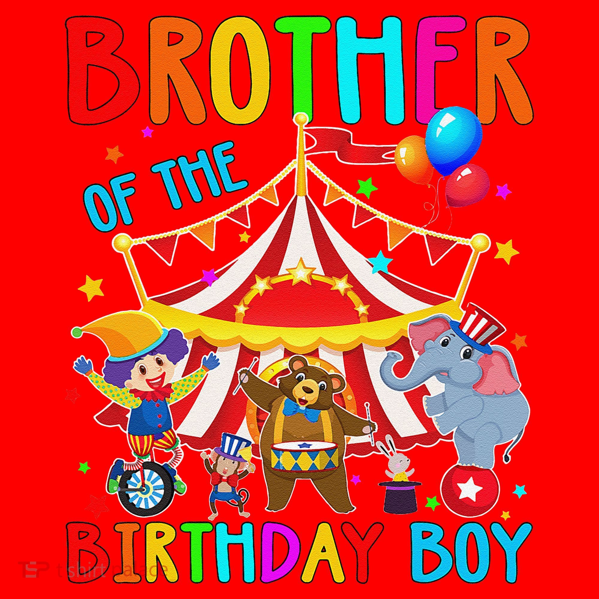 Brother Of The Birthday Carnival Circus Themed Bday Santa Hat