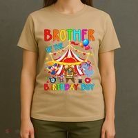 Brother Of The Birthday Carnival Circus Themed Bday T-Shirt thumb 4