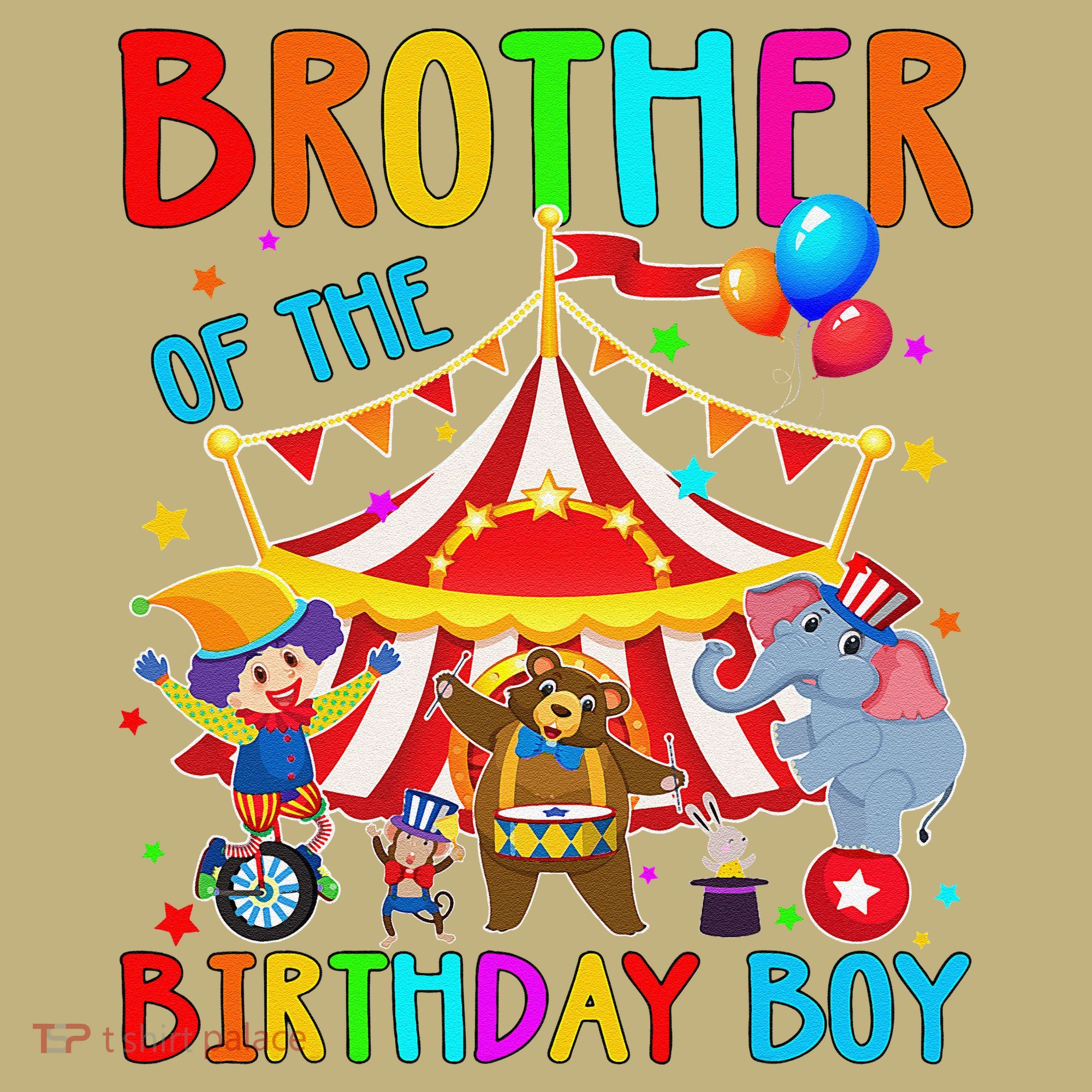 Brother Of The Birthday Carnival Circus Themed Bday T-Shirt