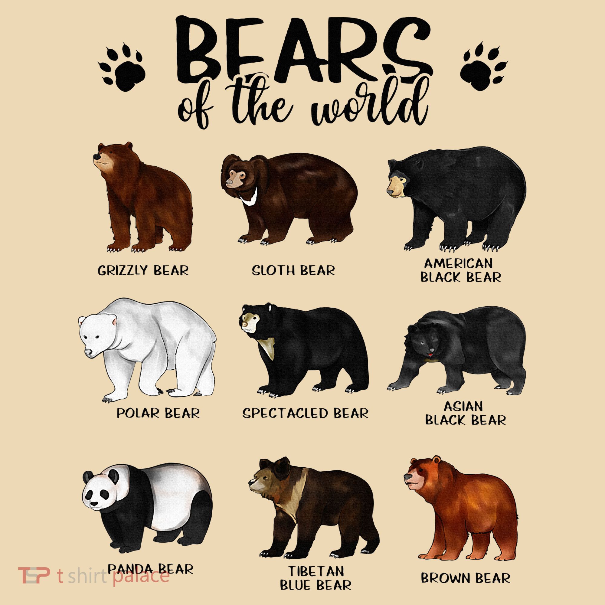 Bears Of The World Bears Tote Bag