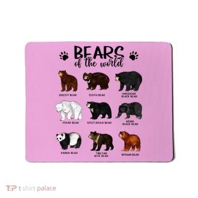 Bears Of The World Bears Mousepad