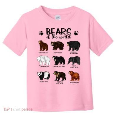 Bears Of The World Bears Toddler T-Shirt