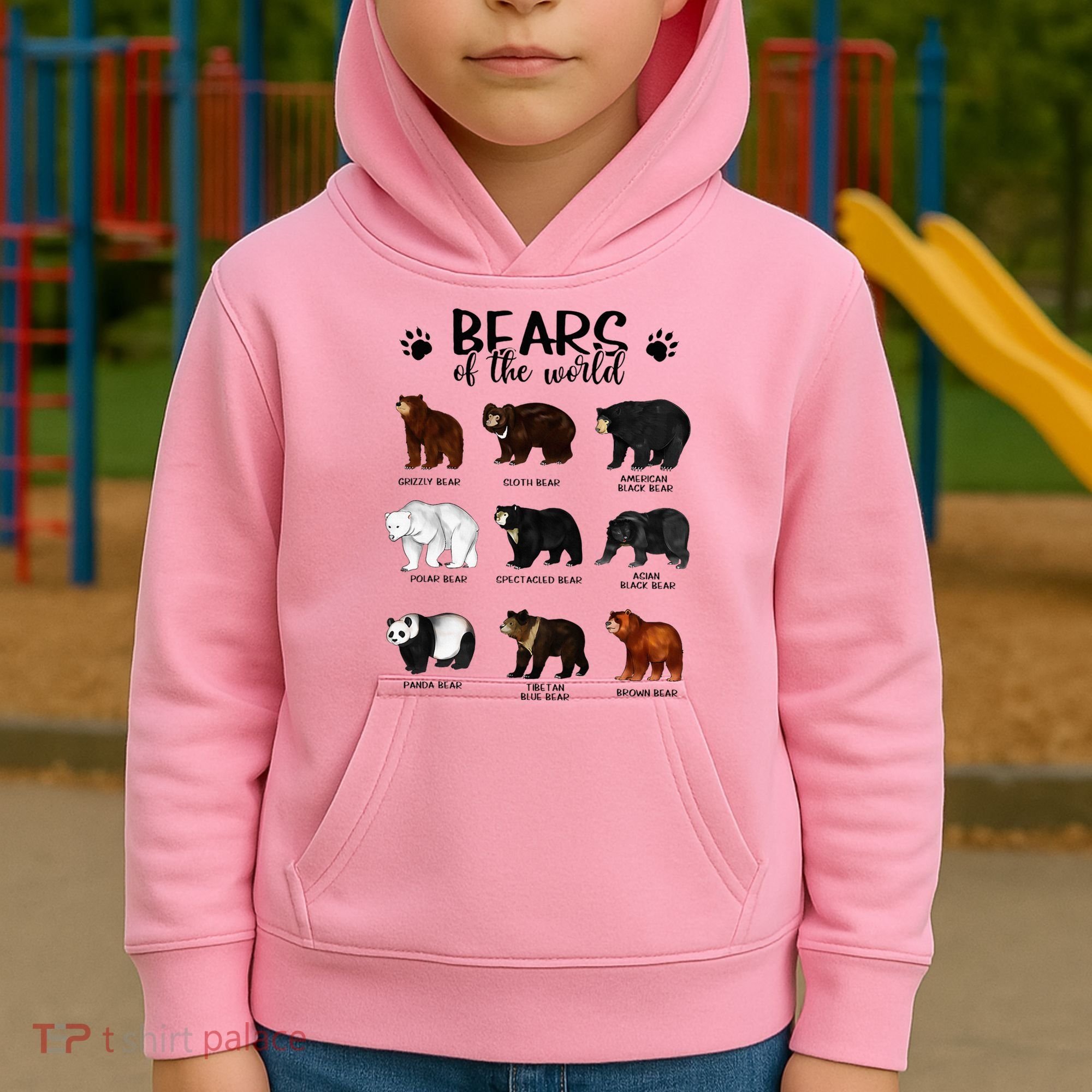 Bears Of The World Bears Kids Hoodie
