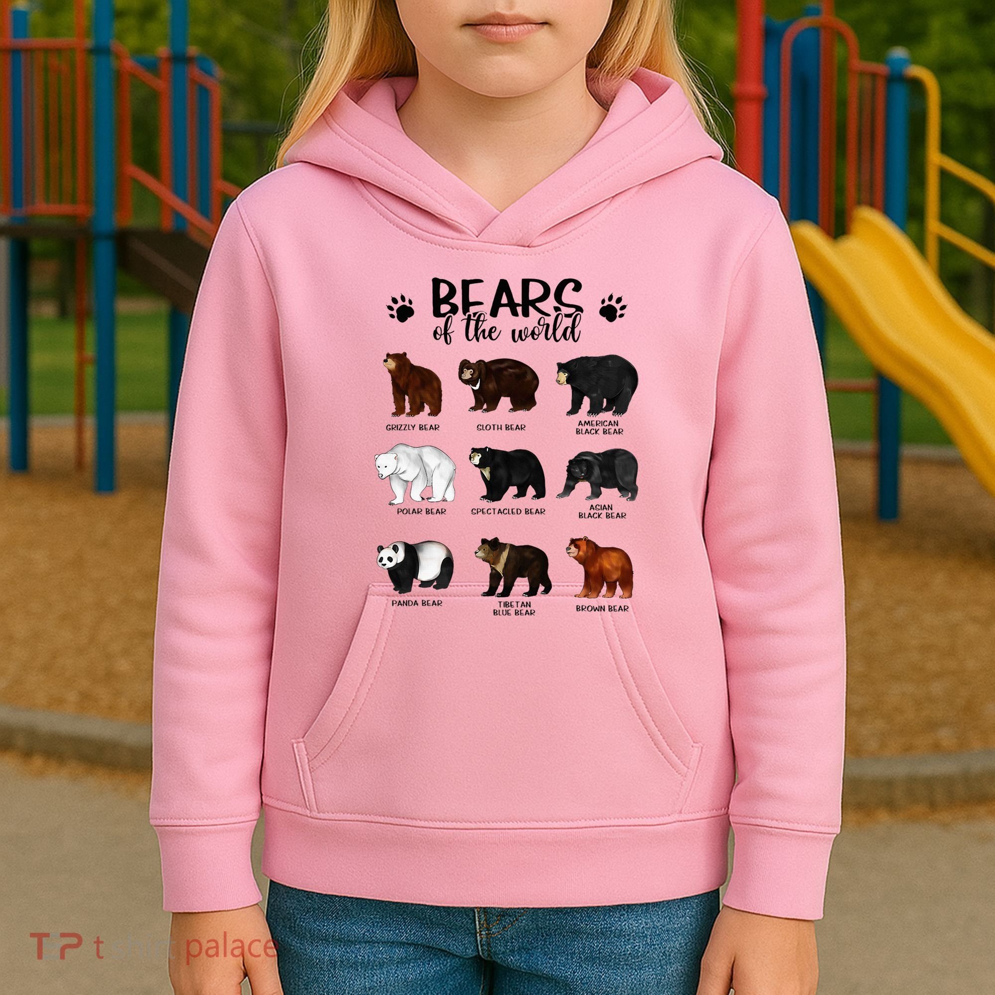 Bears Of The World Bears Kids Hoodie