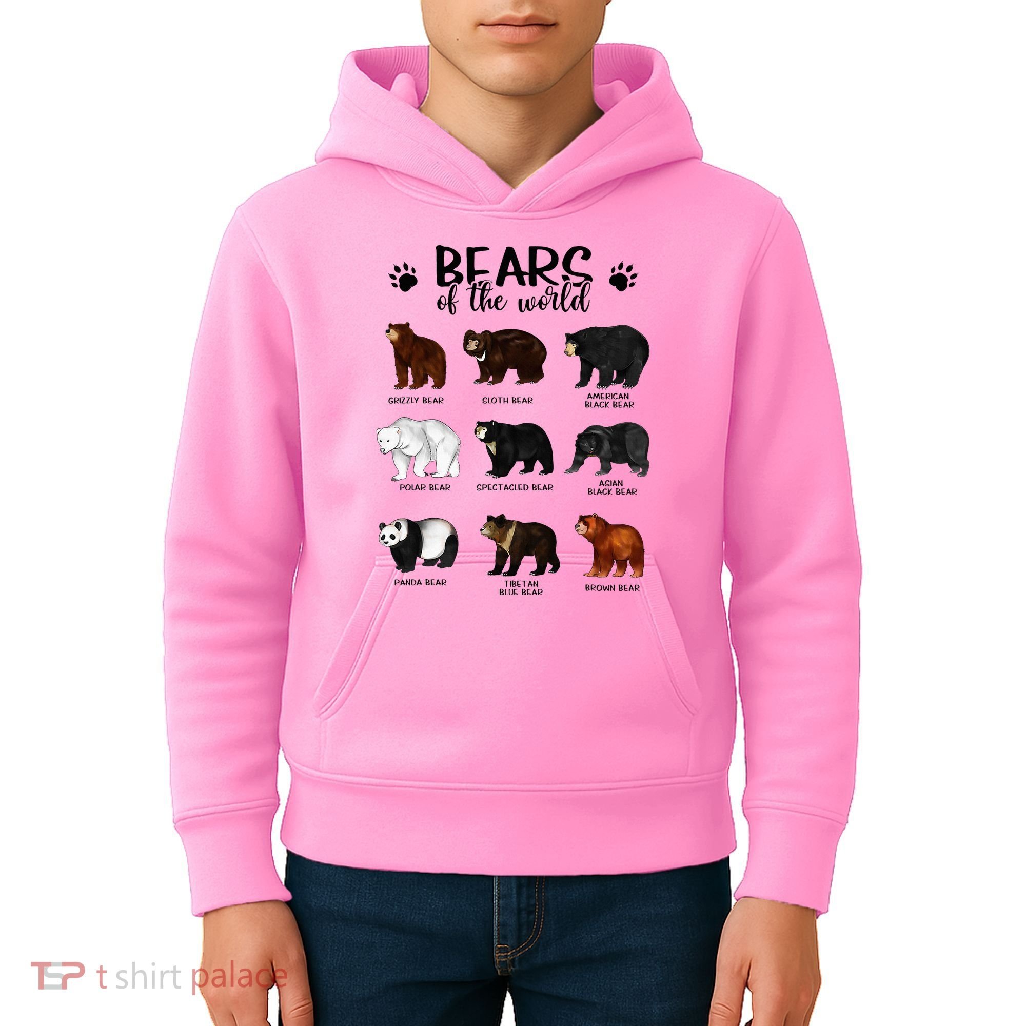 Bears Of The World Bears Kids Hoodie