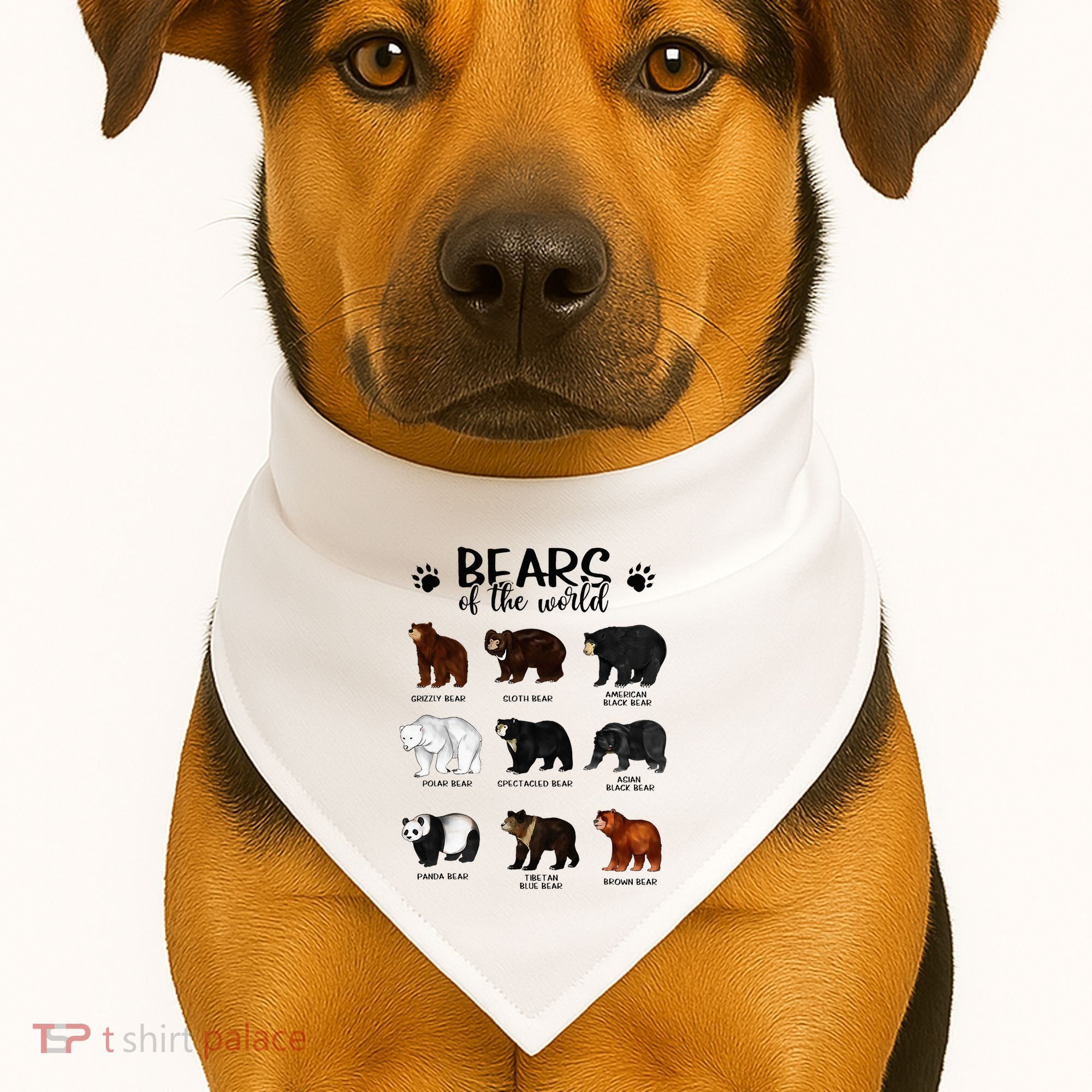 Bears Of The World Bears USA-Made Doggie Bandana