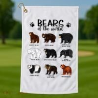 Bears Of The World Bears Golf Towel thumb 1