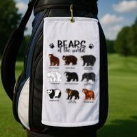 Bears Of The World Bears Golf Towel thumb 2