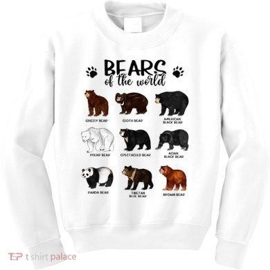 Bears Of The World Bears Kids Sweatshirt