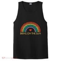 Bring On The Sun Cheerful Summer Sunshine Retro Rainbow Gift PosiCharge Competitor Tank thumb 0