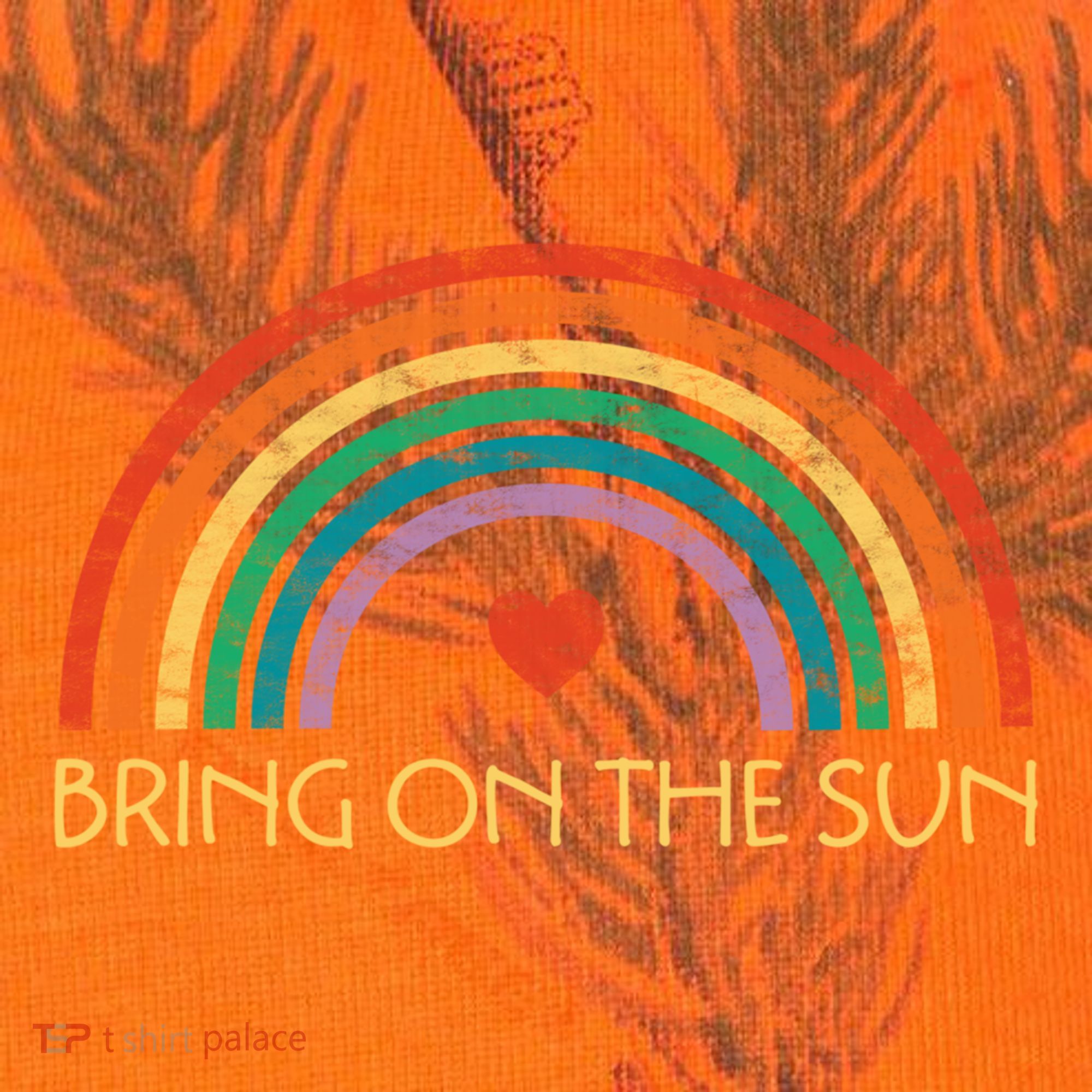 Bring On The Sun Cheerful Summer Sunshine Retro Rainbow Gift Kati Licensed 12" Camo Cuffed Beanie