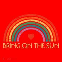 Bring On The Sun Cheerful Summer Sunshine Retro Rainbow Gift Santa Hat thumb 1