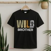 Brother Of The Wild One Zoo Birthday Safari Jungle Animal T-Shirt thumb 2
